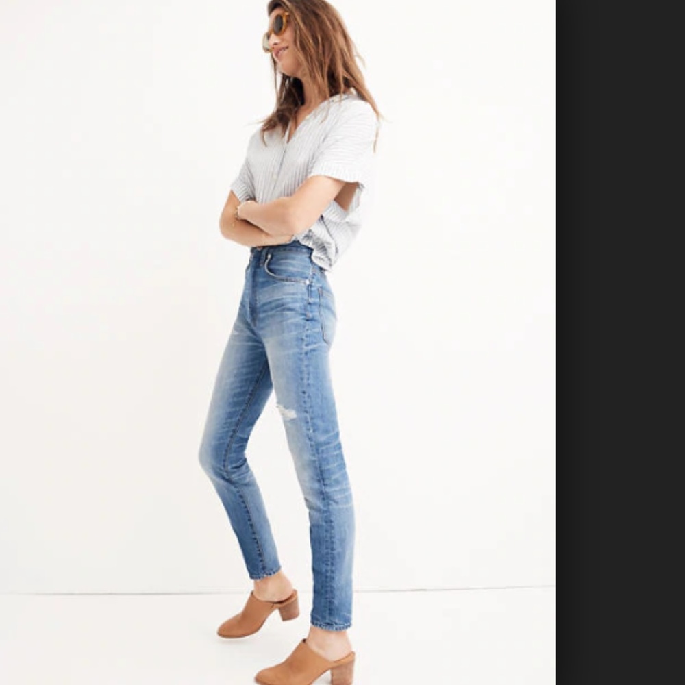 Madewell high rise Rigid Skinny Jeans size 26
